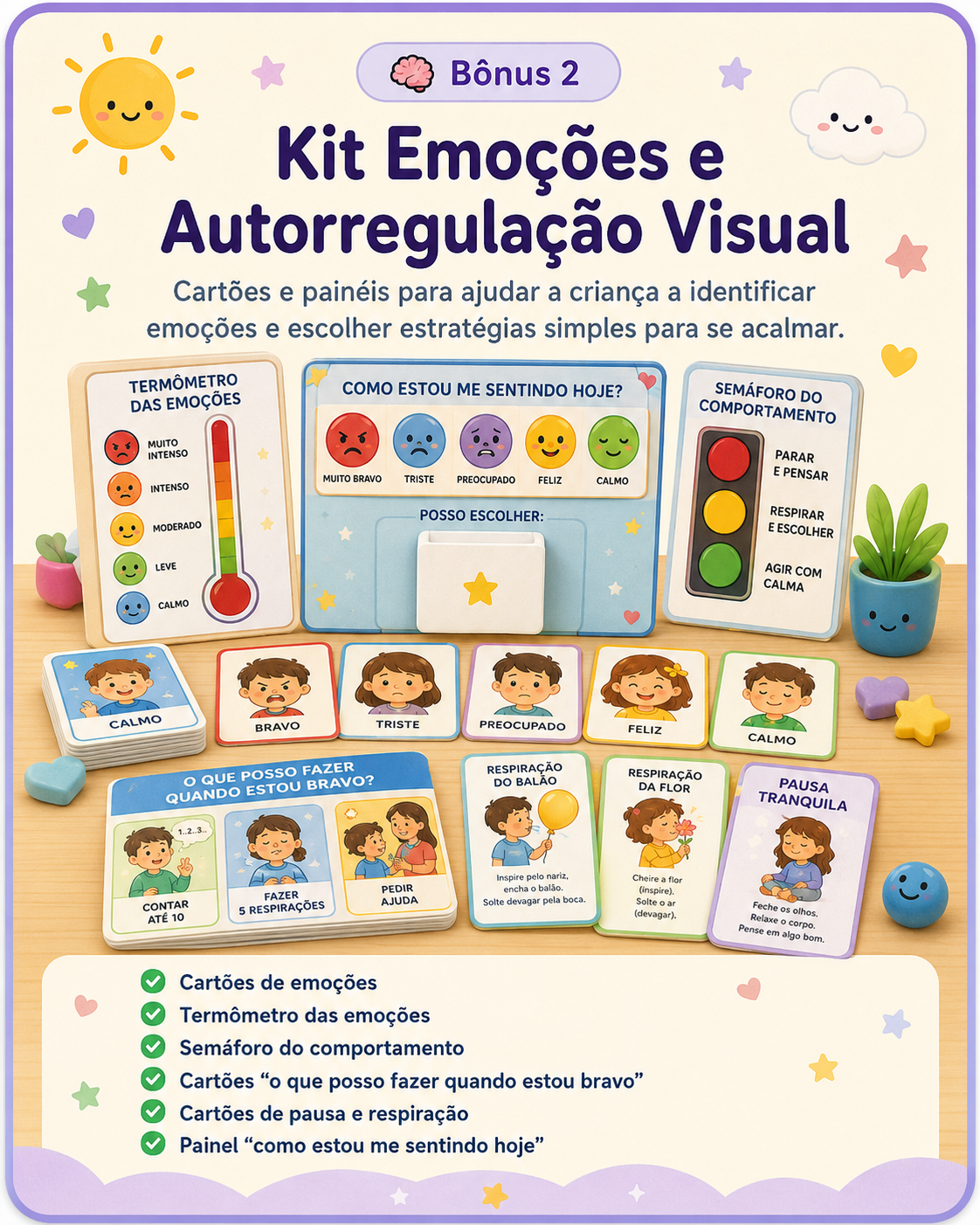 Kit Emoções e Autorregulação Visual