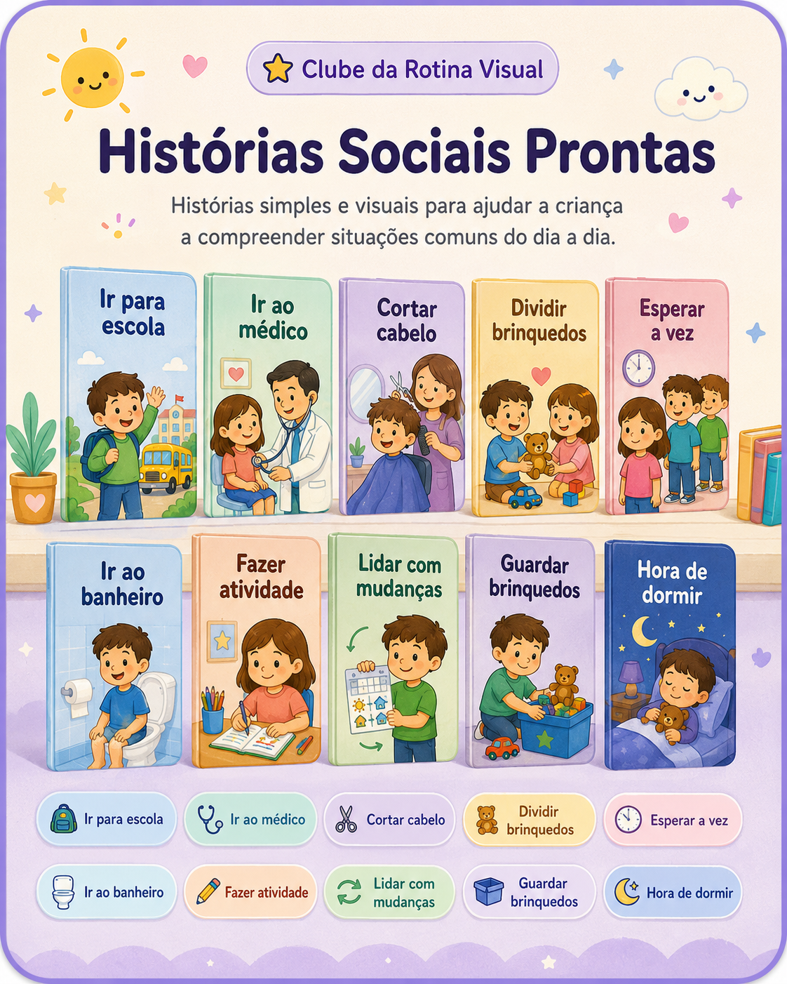 Histórias Sociais Prontas para crianças